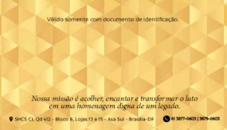 Cartão do Associado - Verso